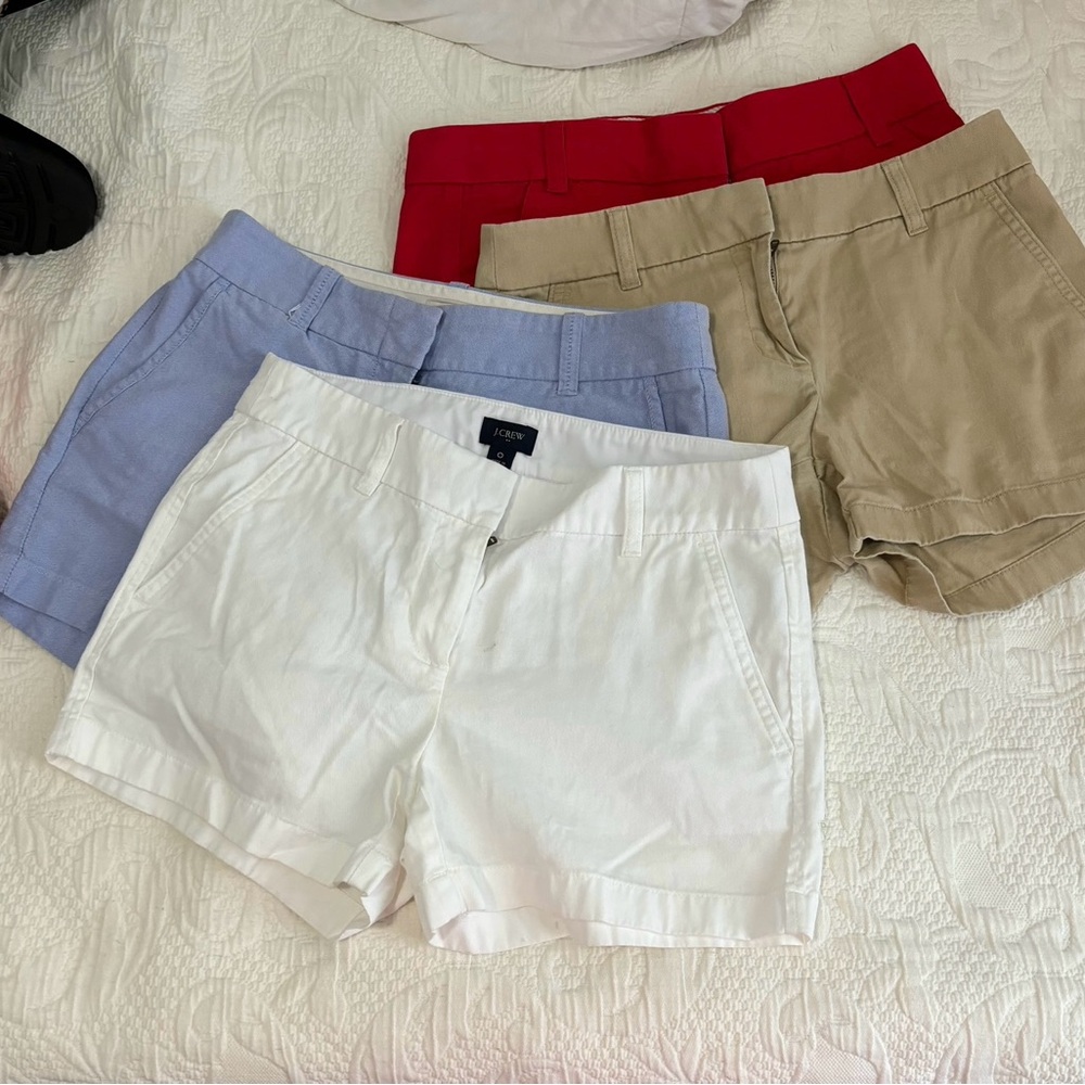 Bundle of 4 pairs of J crew shorts